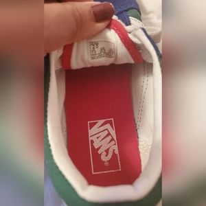 Vans kids color Block tenis shoes